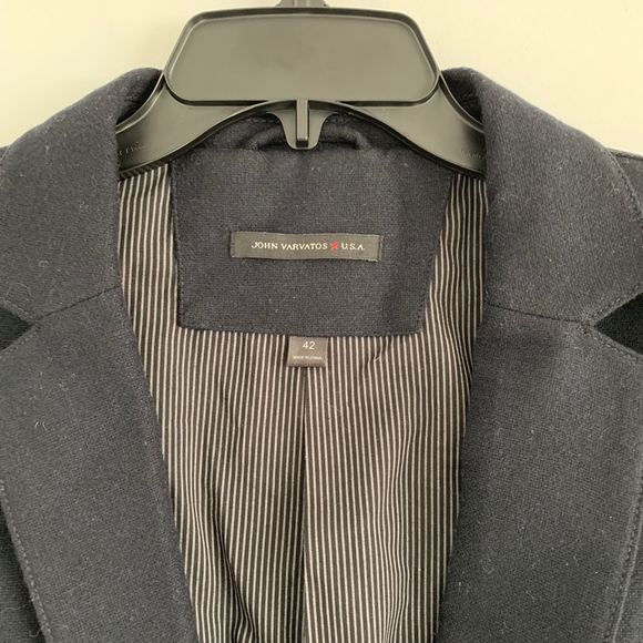 John Varvatos Wool Blazer Jacket Navy NEW! - Picture 2 of 8